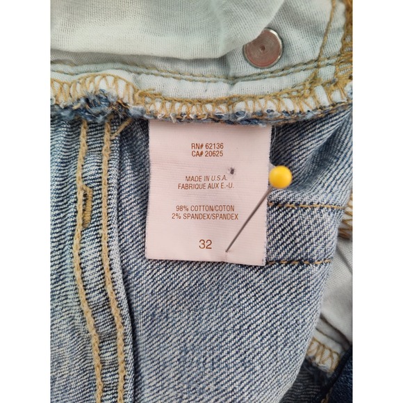 Marciano Vintage 90s Y2K Bootcut Distressed Detroyed Denim Jeans Size 32 - Picture 4 of 15